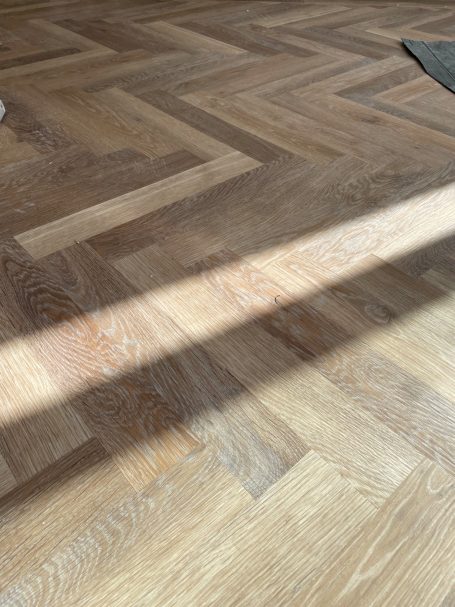 Sunlight hitting our new karndean flooring by MUSTARD Plans