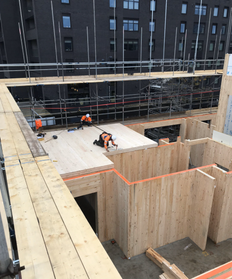 A Cross laminated timber project lead by our Architect Ashley