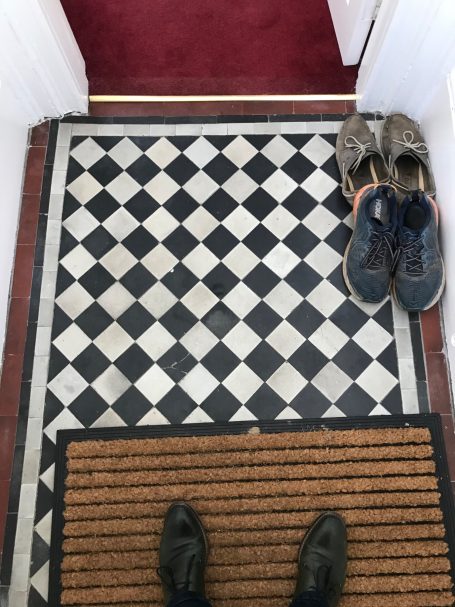 Original victorian tiled floor restored by MUSTARD Plans